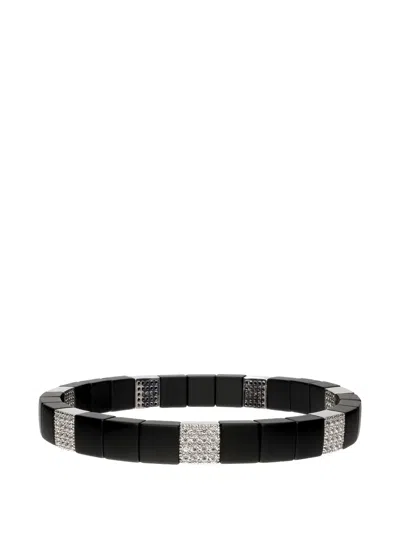 Roberto Demeglio Scacco Diamond Bracelet In Black