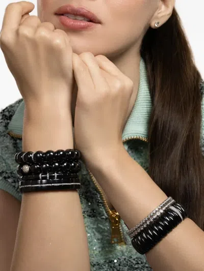 Roberto Demeglio Small Pura Diamond Bracelet In Black