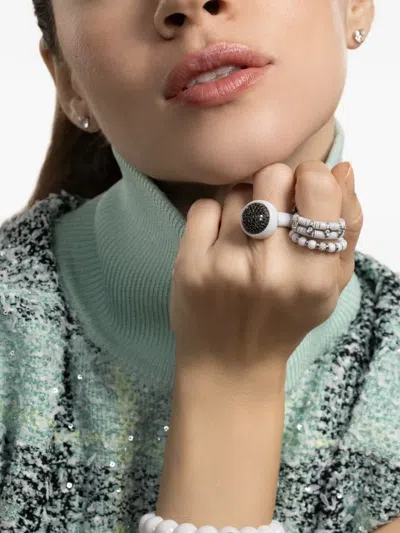 Roberto Demeglio Two Row Musa Diamond Ring In White