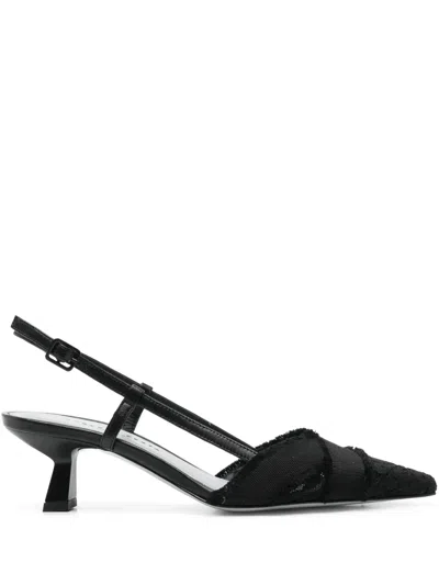 Roberto Festa 45mm Girasol Slingback Pumps In Black