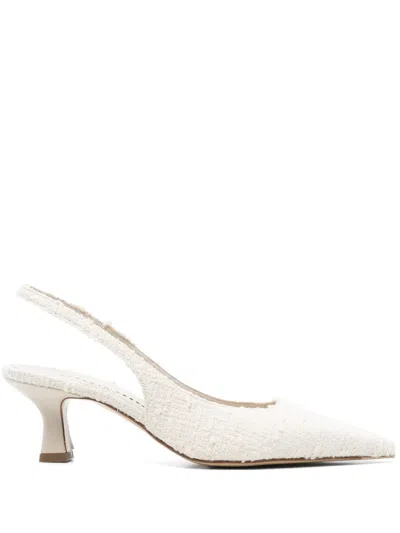Roberto Festa 50mm Arabel Slingback Pumps In Neutrals