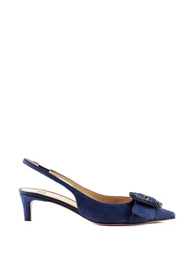 Roberto Festa 50mm Buckle Pointed Pumps In Multi