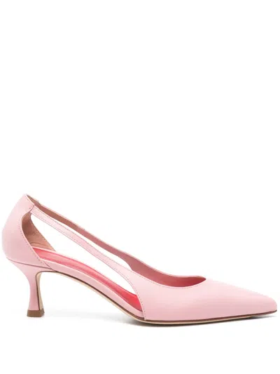 Roberto Festa 50mm Coralie Pumps In Pink