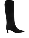 Roberto Festa 50mm Pointed-toe Knee-high Boots In Black