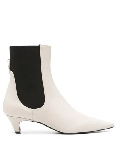 Roberto Festa 50mm Puntes Boots In Beige