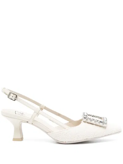 Roberto Festa 50mm Stefi Pumps In White