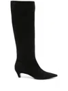 Roberto Festa 50mm Pointed-toe Knee-high Boots In Black