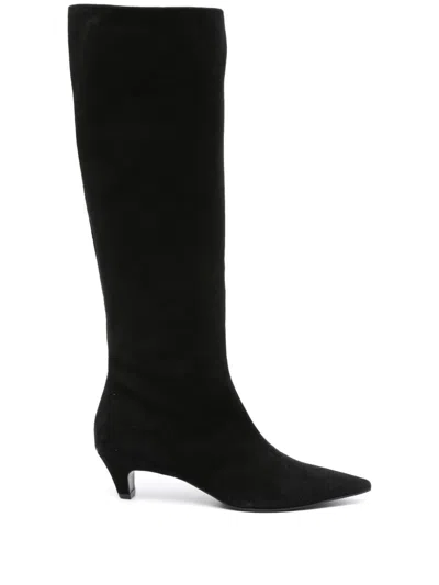 Roberto Festa 50mm Suede Boots In Black