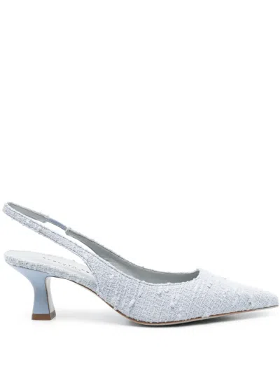 Roberto Festa 60mm Arabel Slingback Pumps In Blue
