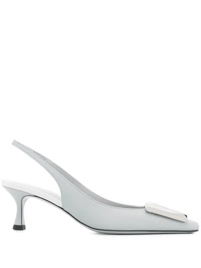 Roberto Festa 60mm Arienne Pumps In Grey