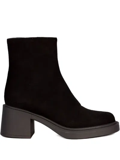 Roberto Festa 60mm Chloe Block-heel Ankle Boots In Black