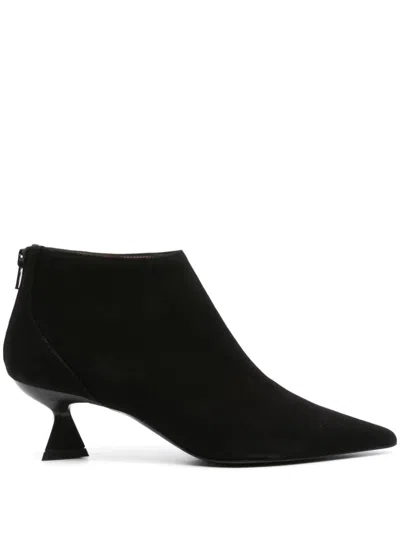 Roberto Festa Esta High Heels Ankle Boots In Black Suede