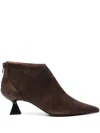 Roberto Festa Esta High Heels Ankle Boots In Brown Suede In Brown