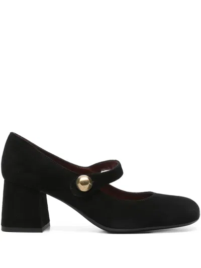Roberto Festa 60mm Ferin Block-heel Mary Jane Pumps In Black