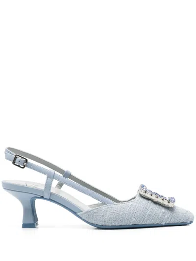 Roberto Festa 65mm Stefi Slingback Pumps In Blue