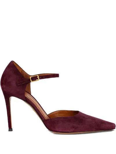 Roberto Festa 70mm Donella Suede Pumps In Brown