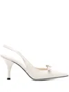 Roberto Festa Pointed High Heel Sandals In Neutrals