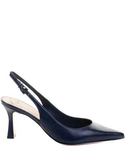 Roberto Festa 70mm Slingback Pointed-toe Pumps In Blue
