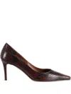 Roberto Festa 75mm Pointed Pumps In Brown