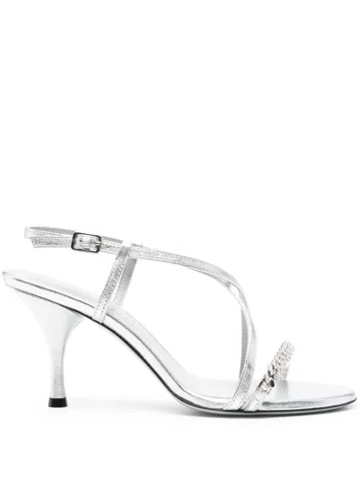 Roberto Festa 90mm Hyden Sandals In Silver