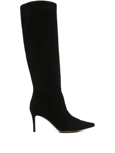 Roberto Festa 90mm Klaria Knee-high Pointed-toe Boots In Black