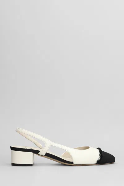 Roberto Festa Acanto Pumps In Beige Leather In Sand