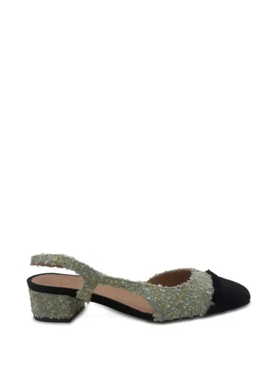 Roberto Festa Acanto Slingback Capped Pumps In Gray