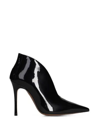 Roberto Festa Adele Patent-finish Ankle Boots In Animal Print