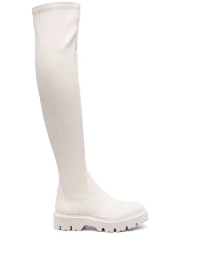 Roberto Festa Afrodite Knee-length Boots In Neutrals
