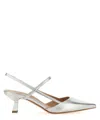 Roberto Festa Amai Metallic Leather Pumps In Silver