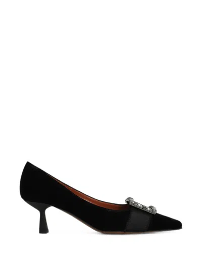 Roberto Festa Amarit Crystal-buckle Pumps In Black