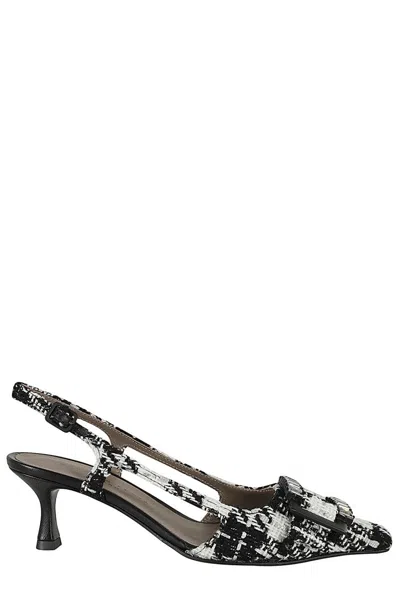 Roberto Festa 50mm Atena Slingback Pumps In Black