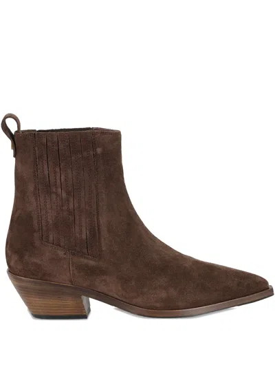 Roberto Festa Aurea Suede Ankle Boots In Brown