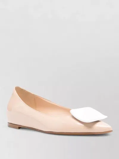 Roberto Festa Ballerina Shoes High Heel Decorative Detail In Pink