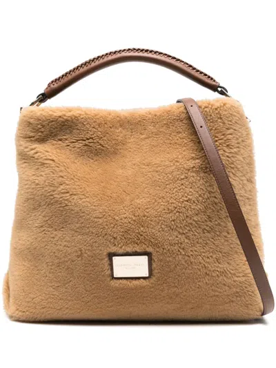 Roberto Festa Bianca Two-way Handbag In Brown