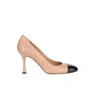 Roberto Festa Bicolored High-heeled Pumps In Pink