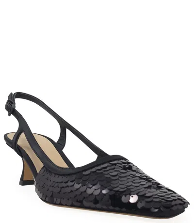 Roberto Festa Woman Pumps Black Size 8 Textile Fibers In 38