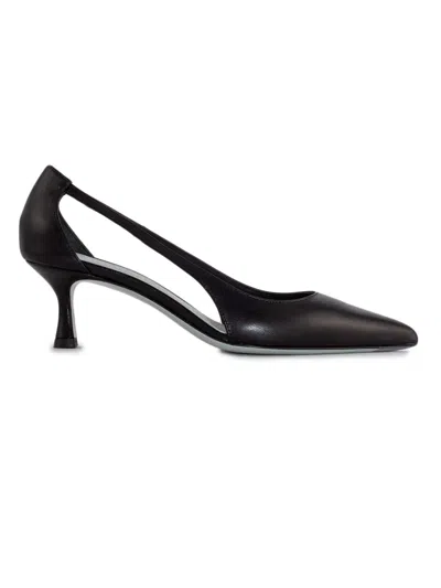 Roberto Festa Blakc Leather Coralie Pumps In Black