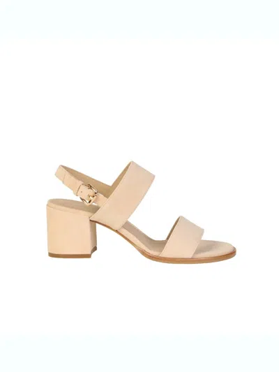 Roberto Festa Block-heeled Sandals With Gold-tone Buckle In Multi