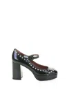 Roberto Festa 80mm Leather Platform Pump In Multi