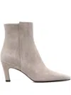 Roberto Festa Pointed-toe Suede Boots In Black