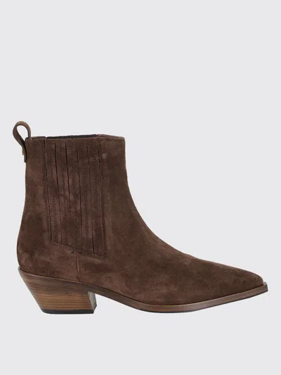 Roberto Festa Aurea Ankle Boots With Suede Upper In Brown