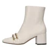 Roberto Festa Boots White In Bianco Chiari E Naturali