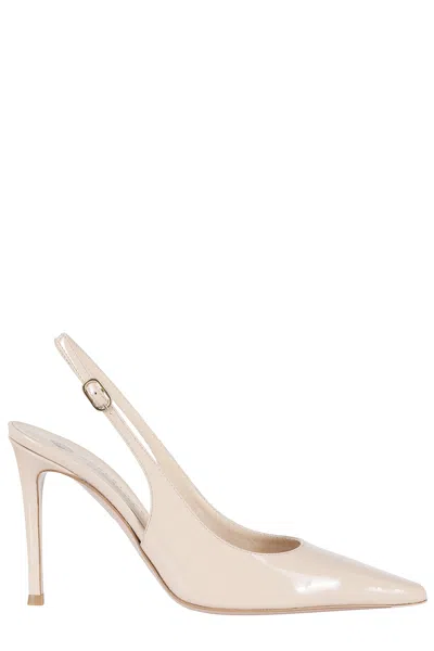 Roberto Festa Pointed-toe Pumps In Neutral