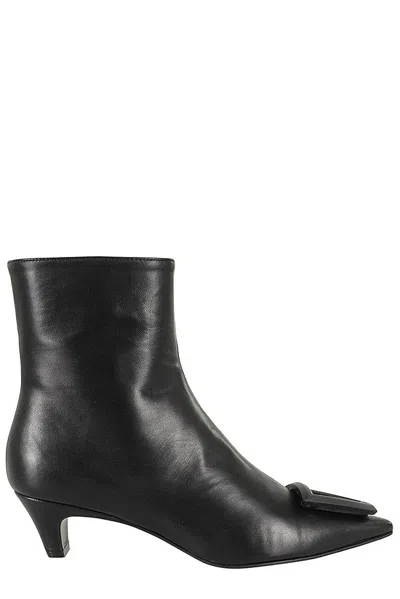 Roberto Festa 50mm Appliqué-detail Boots In Black