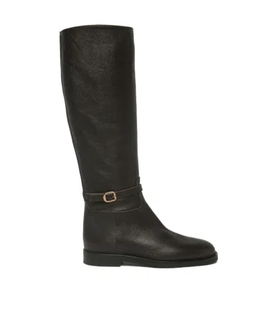 Roberto Festa Buckle Boots In Black