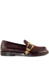 Roberto Festa Buckle-detail Loafers In Red