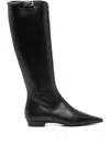 Roberto Festa Buckle-fastening Leather Knee-high Boots In Black