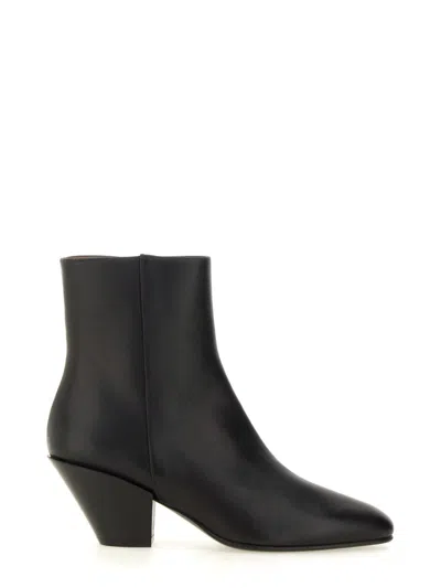 Roberto Festa Calf Leather Allyk Ankle Boots In Black