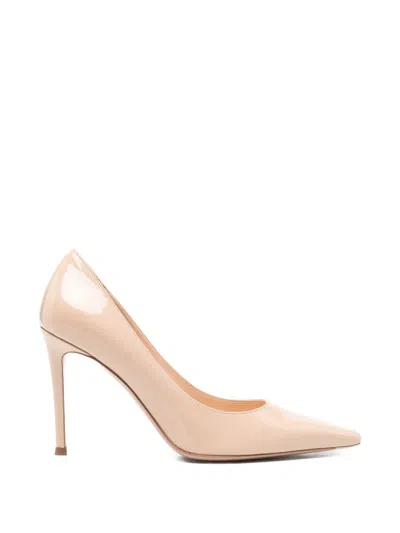 Roberto Festa Calf Leather Heel Pumps In Pink